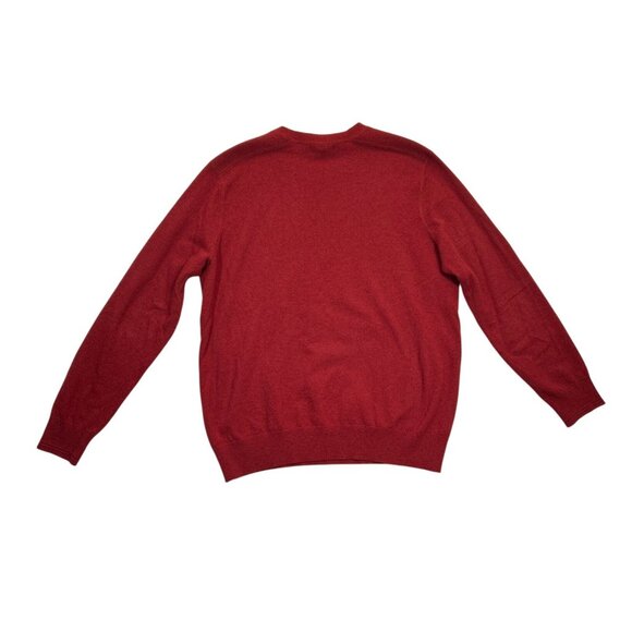 Banana Republic Sweater Mens XL Red Merino Wool Blend Italian Yarn - Picture 2 of 7